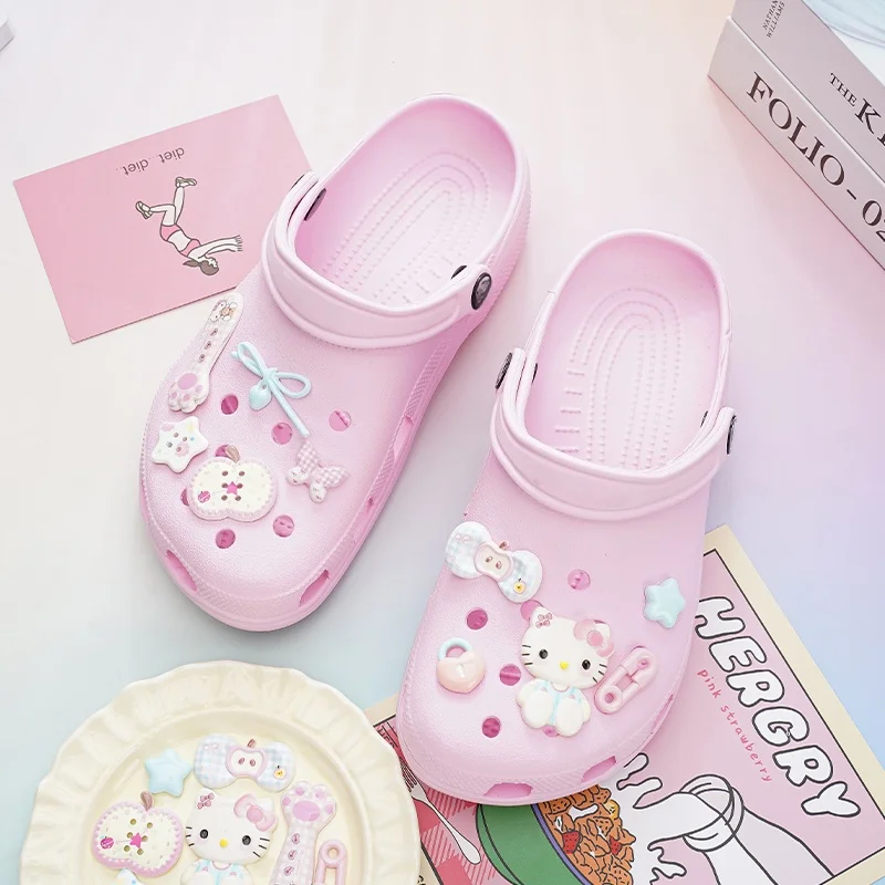 KT Cat Shoes Accessories Cute Cartoon Shoes Charming Sweet Shoes Flower Button Decorations Shoe Buckles Girls Christmas
KT Cat Shoes Accessories Cute Cartoon Shoes Charming Sweet Shoes Flower Button Decorations Shoe Buckles Girls Christmas