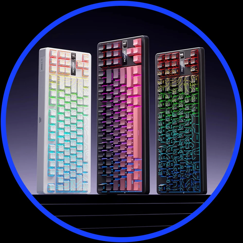 MCHOSE G87 Mechanical Keyboard Tri-mode Wireless Keyboard Knob 10000mAh Customized Gasket Hot Swap RGB E-sports Gaming Keyboard
MCHOSE G87 Mechanical Keyboard Tri-mode Wireless Keyboard Knob 10000mAh Customized Gasket Hot Swap RGB E-sports Gaming Keyboard