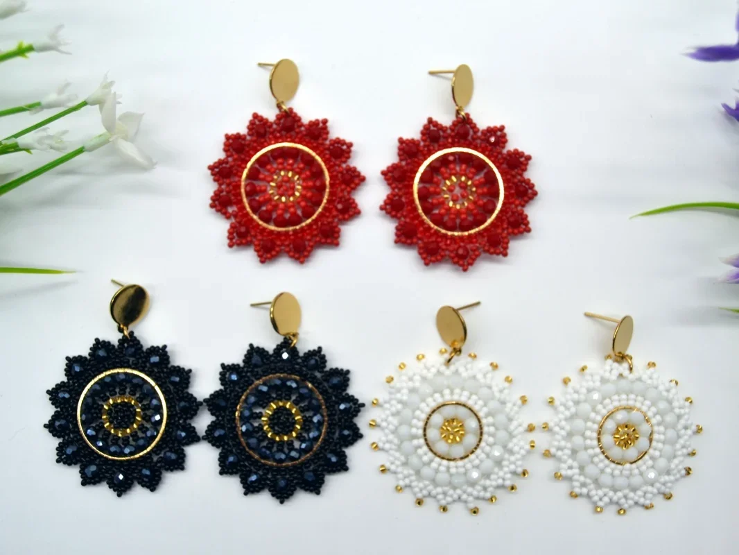 Roundness Crystal Originality Hand Knitting Bohemia Tide Simple 2025 Handmade Beaded Earrings
Roundness Crystal Originality Hand Knitting Bohemia Tide Simple 2025 Handmade Beaded Earrings