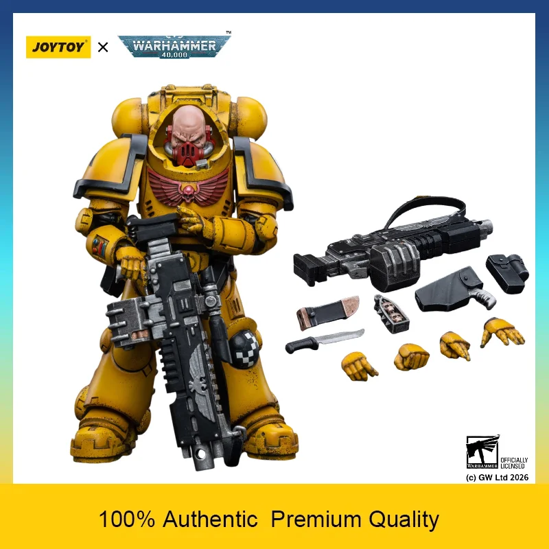 JOYTOY Warhammer 40k Imperial Fists Heavy Intercessor Rogfred Petnar with Heavy Bolter 1/18 Articulated Action Figure JT3440
JOYTOY Warhammer 40k Imperial Fists Heavy Intercessor Rogfred Petnar with Heavy Bolter 1/18 Articulated Action Figure JT3440