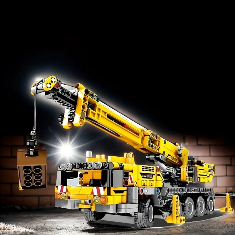 Yellow Telescopic Crane Building Blocks Set, Suitable for 14+, Educational Assembled Model,Adult Home Decoration & Gift
Yellow Telescopic Crane Building Blocks Set, Suitable for 14+, Educational Assembled Model,Adult Home Decoration & Gift