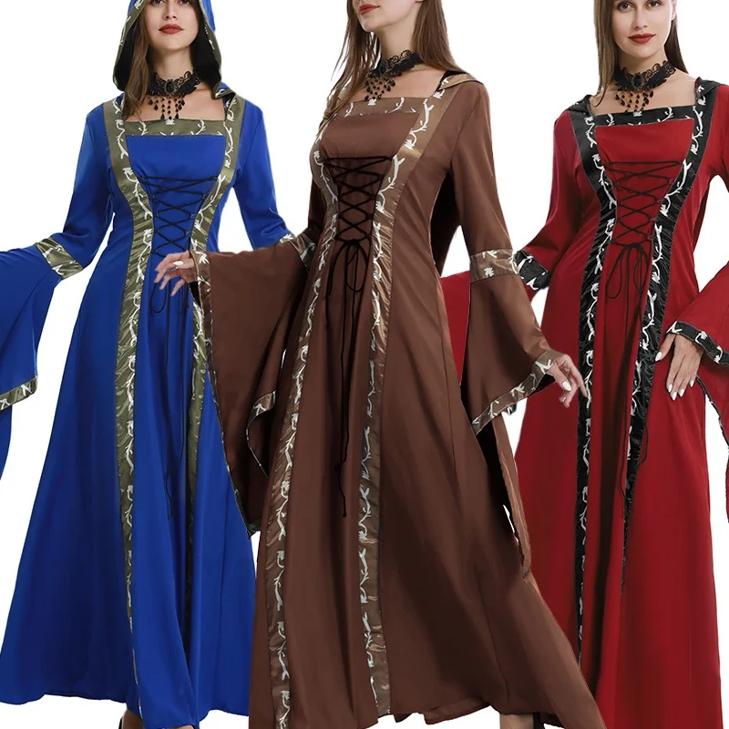 Хэллоуин Винтаж Средневековый с капюшоном Dr Квадратный воротник с поясом Расклешенный Све Виступ на сцене Китайский производитель Весна 2025
Хэллоуин Винтаж Средневековый с капюшоном Dr Квадратный воротник с поясом Расклешенный Све Виступ на сцене Китайский производитель Весна 2025