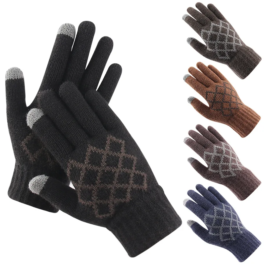 2022 New Men's Warm Touch Screen Gloves Winter Jacquard Plush Thickened Split Finger All Finger Wool Knitted Fluffy Gloves 1pair
2022 New Men's Warm Touch Screen Gloves Winter Jacquard Plush Thickened Split Finger All Finger Wool Knitted Fluffy Gloves 1pair