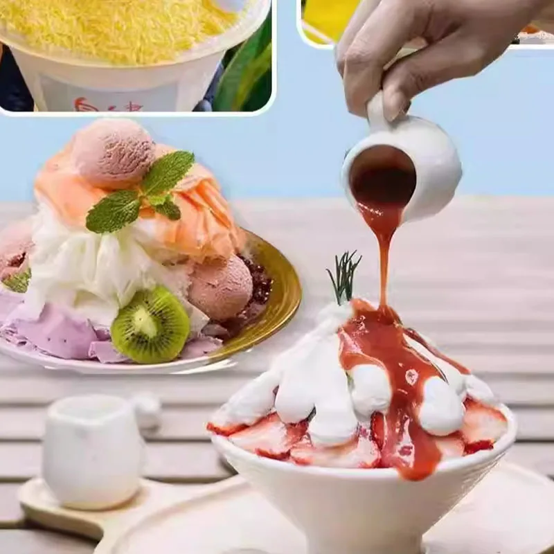 Commercial Snowflake Ice Machine Korean Bingsu Maker Air Cooled Snow Ice Shaver Machine for Dessert Cafe Restaurant Customized
Commercial Snowflake Ice Machine Korean Bingsu Maker Air Cooled Snow Ice Shaver Machine for Dessert Cafe Restaurant Customized