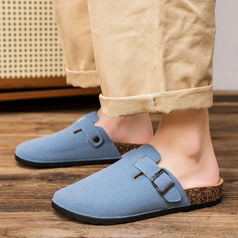 2025 Autumn/Winter Cork Material Men's Flat Shoes and Slippers Cork-soled shoes Leather cork insoles Men's loafers Outdoor a 
2025 Autumn/Winter Cork Material Men's Flat Shoes and Slippers Cork-soled shoes Leather cork insoles Men's loafers Outdoor a