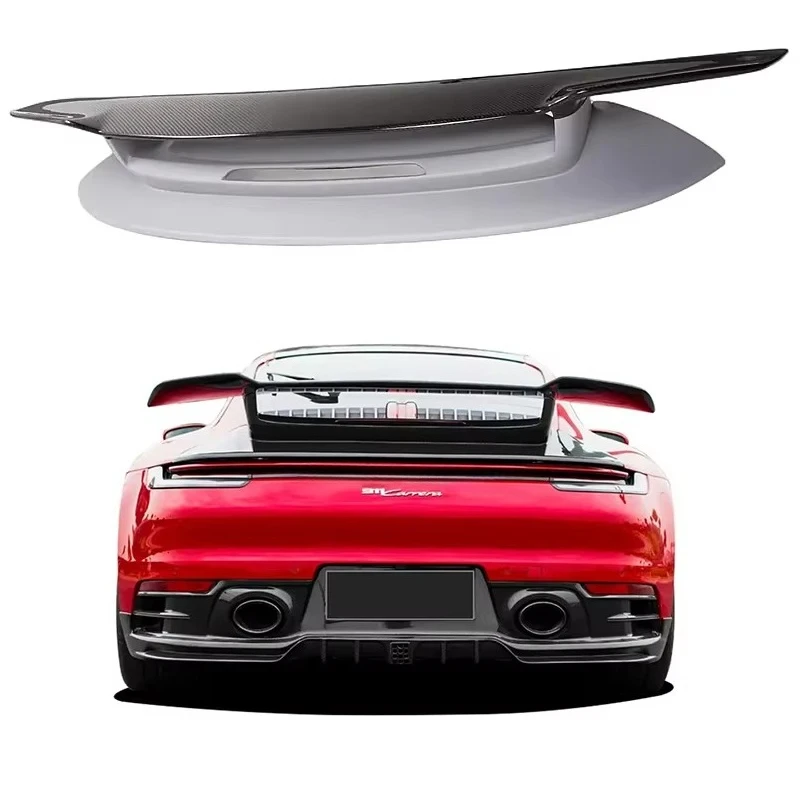 SD Style Half Carbon Fiber and FRP Rear Spoiler for Porsche 911 992 Rear Trunk Wing Tail Trunk Spoiler
SD Style Half Carbon Fiber and FRP Rear Spoiler for Porsche 911 992 Rear Trunk Wing Tail Trunk Spoiler