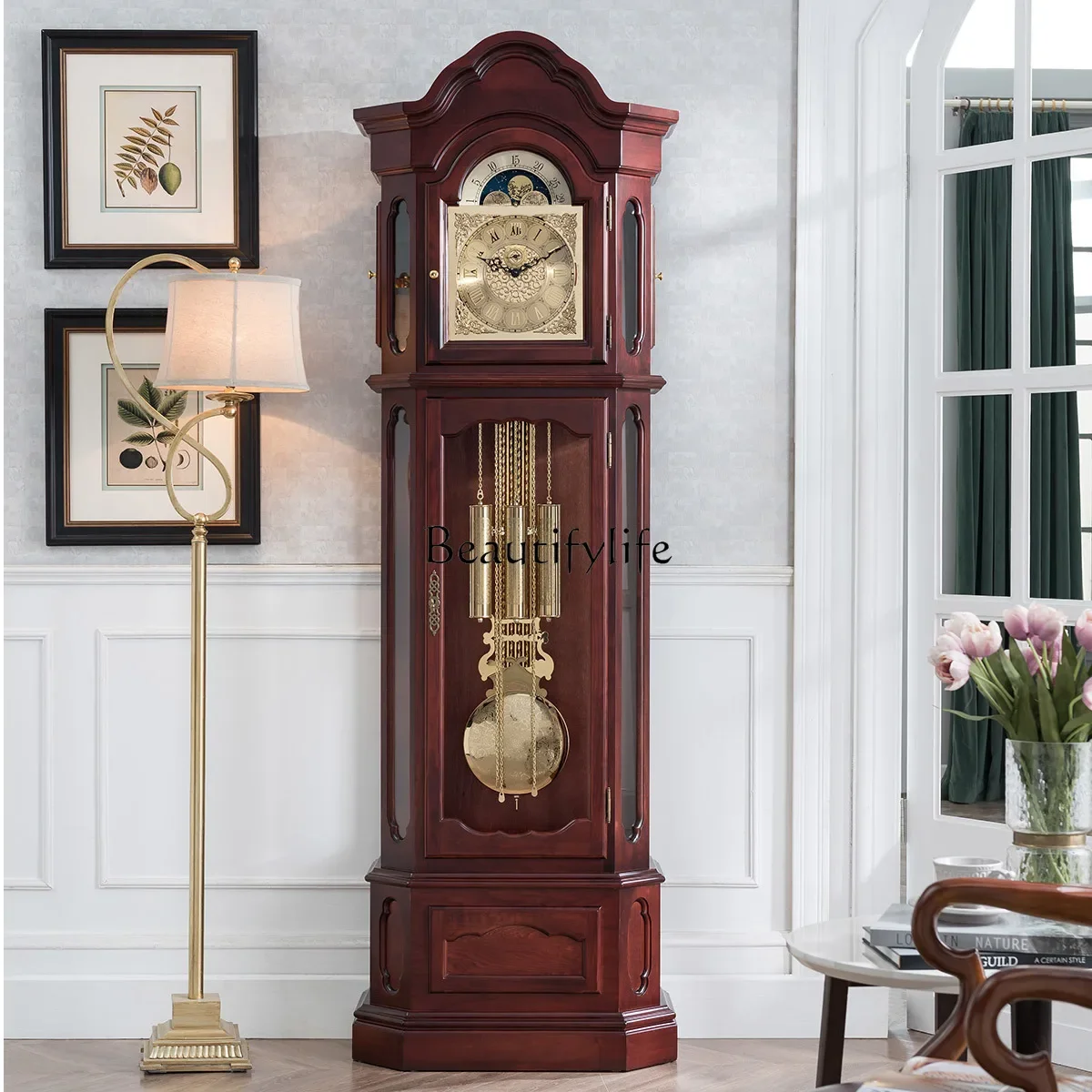 German Helmler floor clock Chinese retro pendulum clock living room machinery
German Helmler floor clock Chinese retro pendulum clock living room machinery