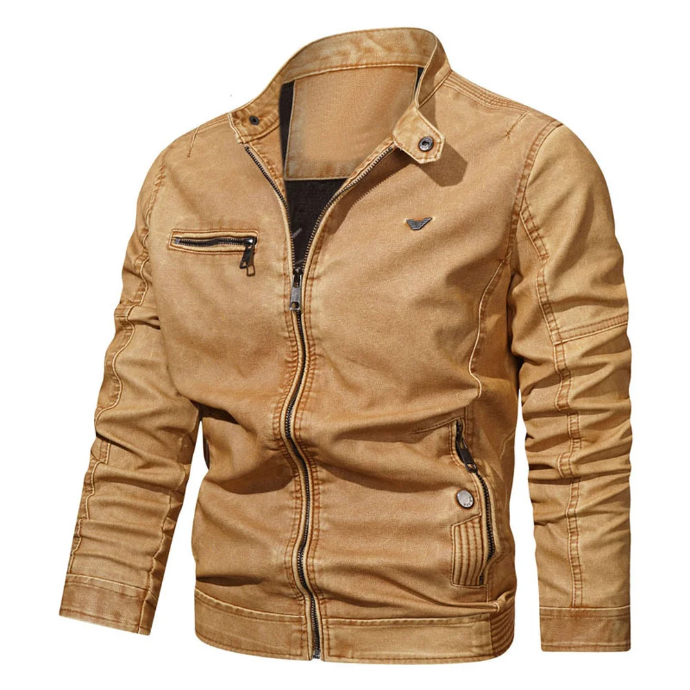Men Fashion New PU Leather Jacket Patchwork Biker Jackets Casual Zipper Coat Male Motorcycle Jacket Slim Coat
Men Fashion New PU Leather Jacket Patchwork Biker Jackets Casual Zipper Coat Male Motorcycle Jacket Slim Coat