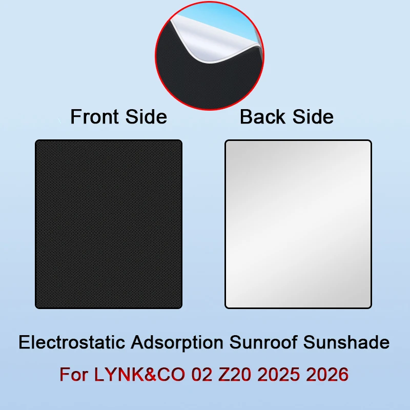 Car Electrostatic Adsorption Sunroof Sunshade Cover For LYNK&CO 02 Z20 2025 2026 Heat Insulation Skylight Sticker Auto Accessory
Car Electrostatic Adsorption Sunroof Sunshade Cover For LYNK&CO 02 Z20 2025 2026 Heat Insulation Skylight Sticker Auto Accessory