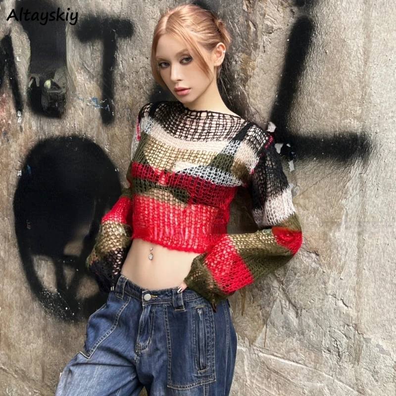 Backless Pullovers Women Crop Knitwear Y2k Clothes Sexy Hot Girls Harajuku Hipster American Streetwear Vintage Long Sleeve Teens
Backless Pullovers Women Crop Knitwear Y2k Clothes Sexy Hot Girls Harajuku Hipster American Streetwear Vintage Long Sleeve Teens