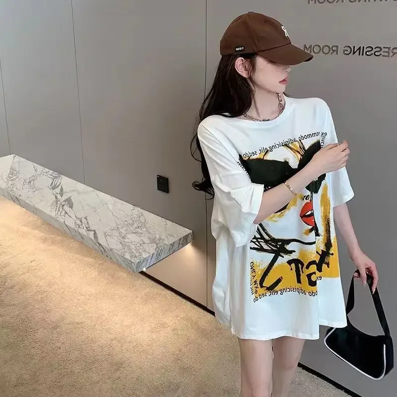 Short Sleeve Woman Tops Baggy T Shirt for Women Alo Korean Streetwear Elegant Goth Japanese Vintage Clothes Fashion One Pieces
Short Sleeve Woman Tops Baggy T Shirt for Women Alo Korean Streetwear Elegant Goth Japanese Vintage Clothes Fashion One Pieces