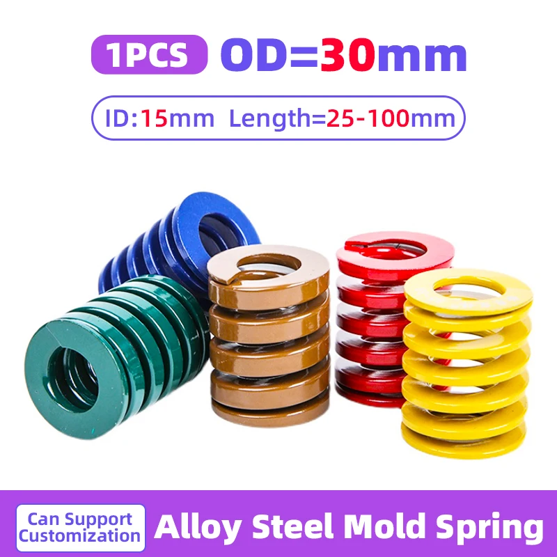 Creamily 1PCS Mold Spring Spiral Stamping Compression Die Springs For 3D Printed Or Car Accessories Outer Diameter=30mm ID=15mm
Creamily 1PCS Mold Spring Spiral Stamping Compression Die Springs For 3D Printed Or Car Accessories Outer Diameter=30mm ID=15mm