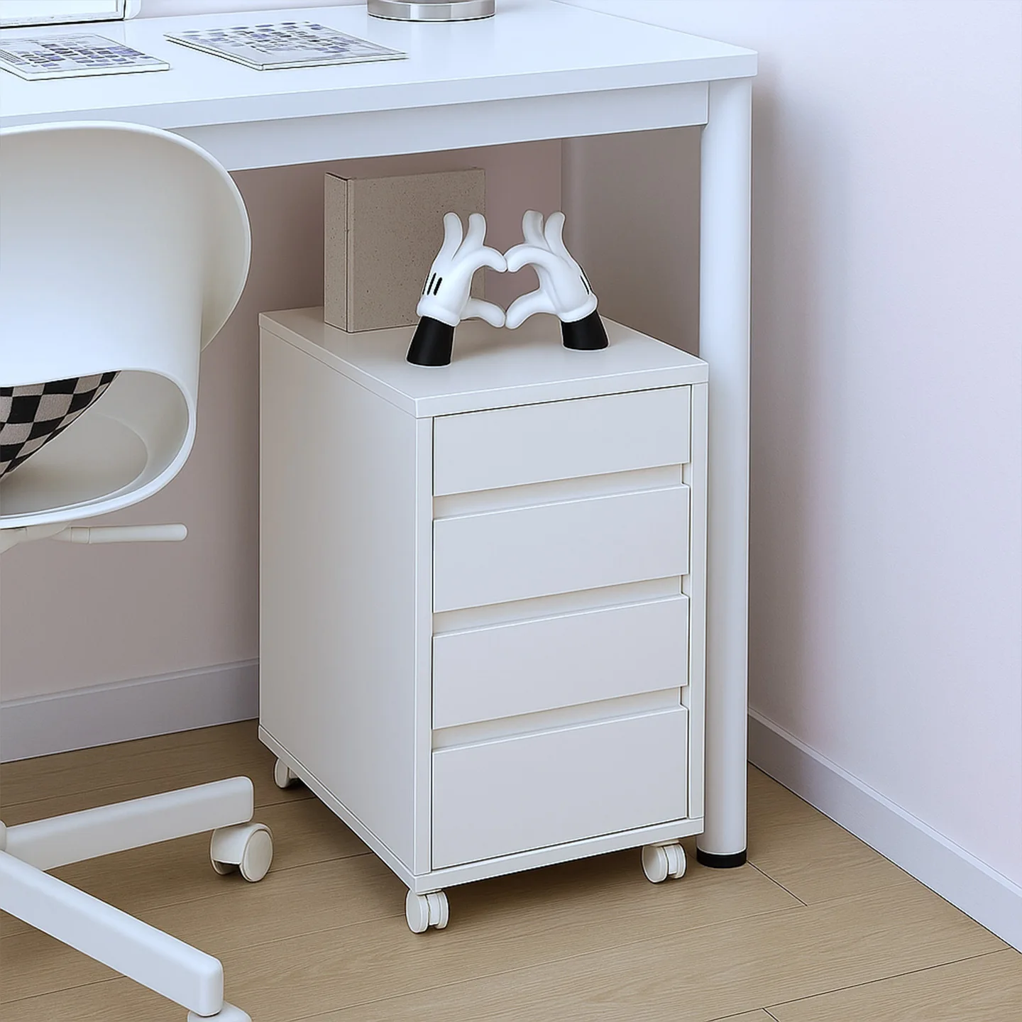 Storage cabinet, drawer-style file cabinet, movable office desk underside cabinet, household cosmetics organizer
Storage cabinet, drawer-style file cabinet, movable office desk underside cabinet, household cosmetics organizer