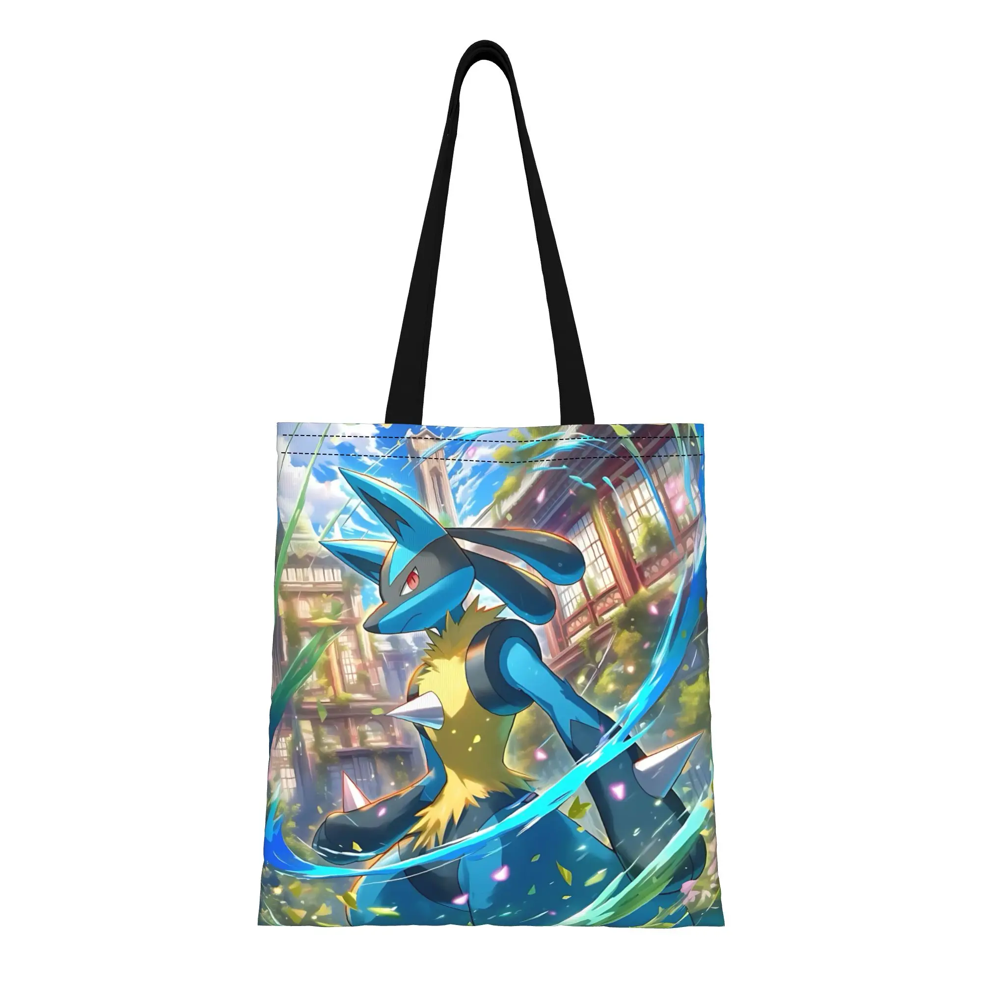 1 шт. холщовая сумка-тоут Funko с изображением покемона Лукарио для первого дня в школе, женская сумка через плечо
1 шт. холщовая сумка-тоут Funko с изображением покемона Лукарио для первого дня в школе, женская сумка через плечо