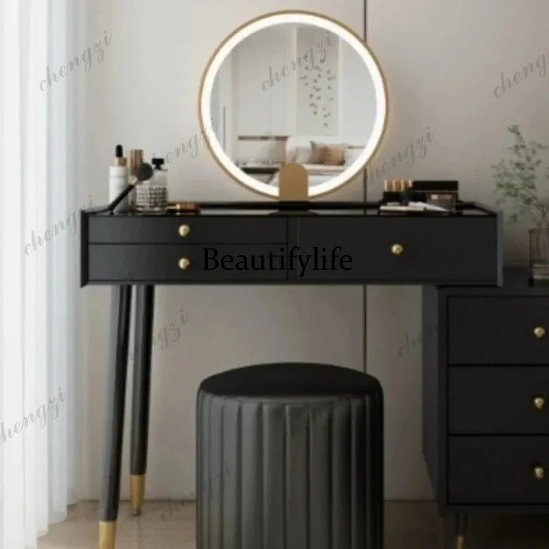 Storage Black Vanity Table Drawers Stool Nordic Makeup Modern Dressing Table Aesthetic ItemsTocador Maquillaje Bedroom Furniture
Storage Black Vanity Table Drawers Stool Nordic Makeup Modern Dressing Table Aesthetic ItemsTocador Maquillaje Bedroom Furniture