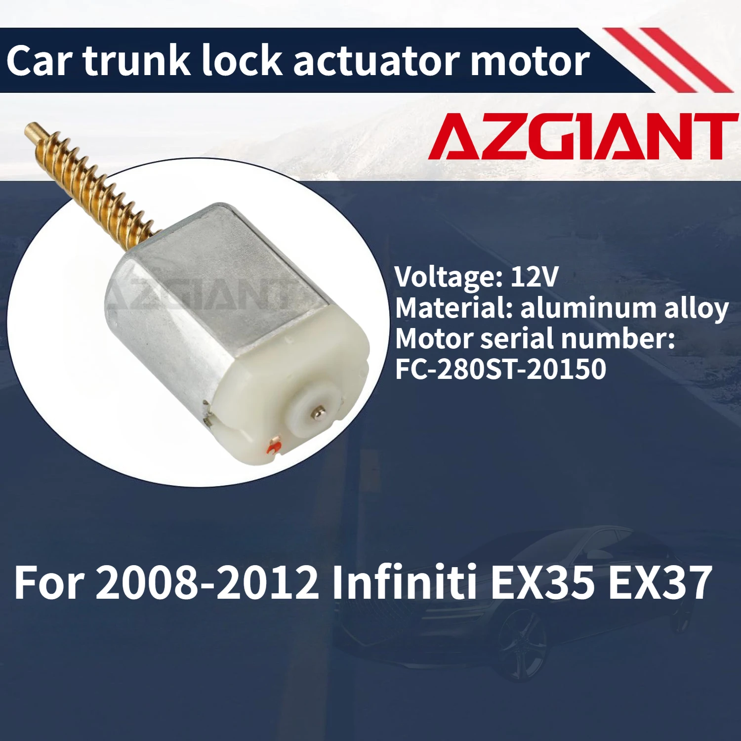 For 2008-2012 Infiniti EX35 EX37 Car Trunk Latch Lid Lock Release motor New high-quality parts Auto Accessories FC-280ST-20150
For 2008-2012 Infiniti EX35 EX37 Car Trunk Latch Lid Lock Release motor New high-quality parts Auto Accessories FC-280ST-20150
