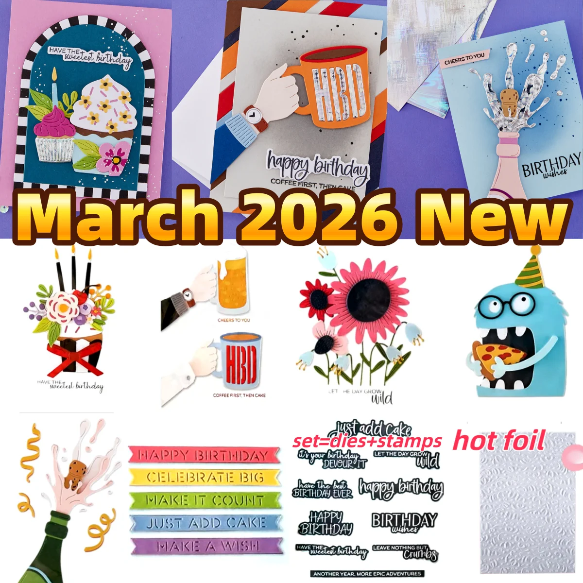 Cake Birthday Cardmaking Kit Metal Cutting Dies Clear Stamps Hot Foil For DIY Decorating Scrapbook Paper Card March 2026 New
Cake Birthday Cardmaking Kit Metal Cutting Dies Clear Stamps Hot Foil For DIY Decorating Scrapbook Paper Card March 2026 New