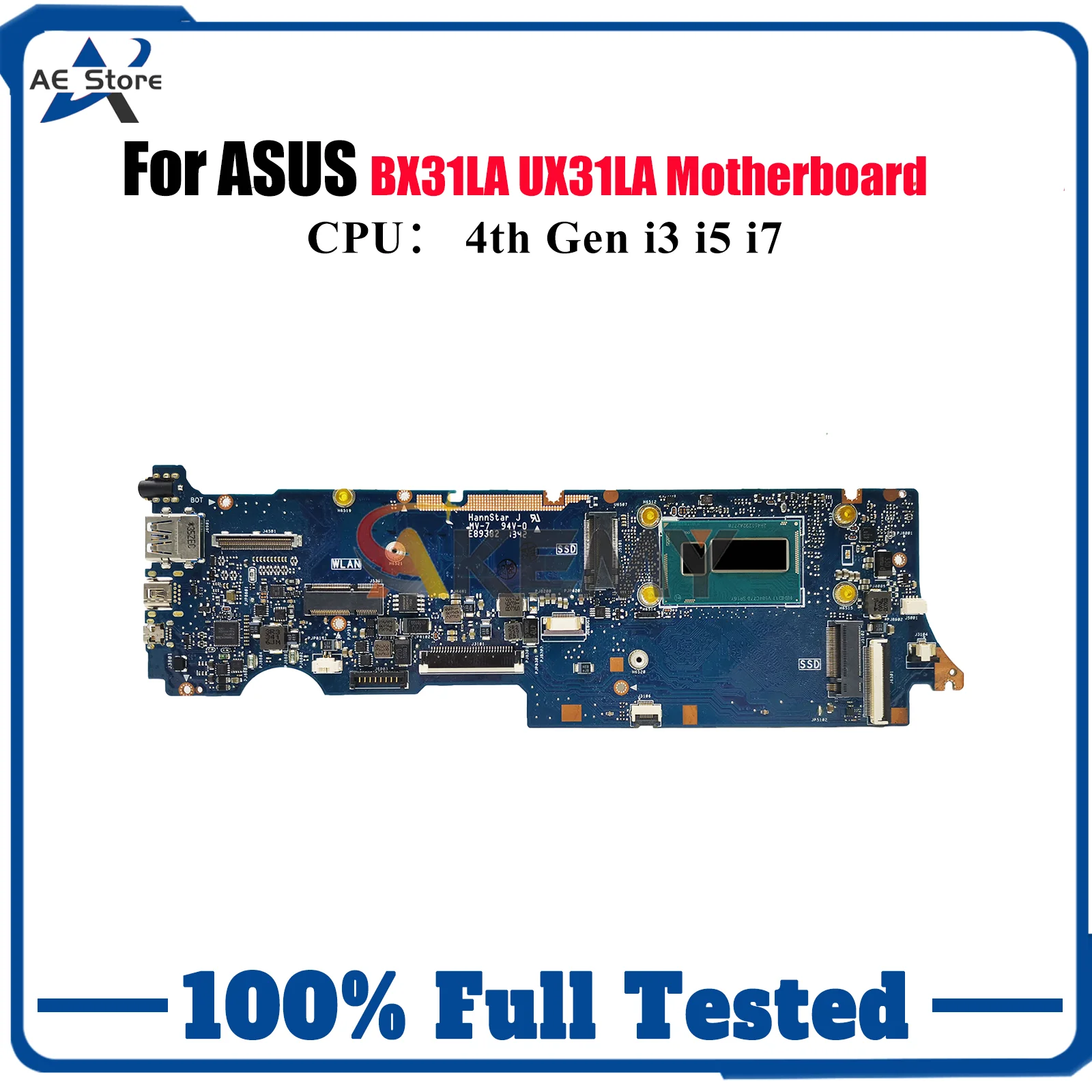 UX31LA Laptop Motherboard For ASUS ZenBook UX31L BX31LA UX31LA Notebook Mainboard With i3 i5 i7 CPU 100% tests OK fast shipping
UX31LA Laptop Motherboard For ASUS ZenBook UX31L BX31LA UX31LA Notebook Mainboard With i3 i5 i7 CPU 100% tests OK fast shipping