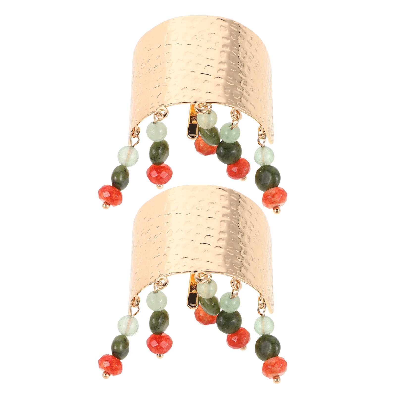 2pcs Ponytail Buckles Chinese Style Boho Tassel Glass Bead Metal Hair Clips For Women High Ponytail Elegance Daily Wear Party
2pcs Ponytail Buckles Chinese Style Boho Tassel Glass Bead Metal Hair Clips For Women High Ponytail Elegance Daily Wear Party