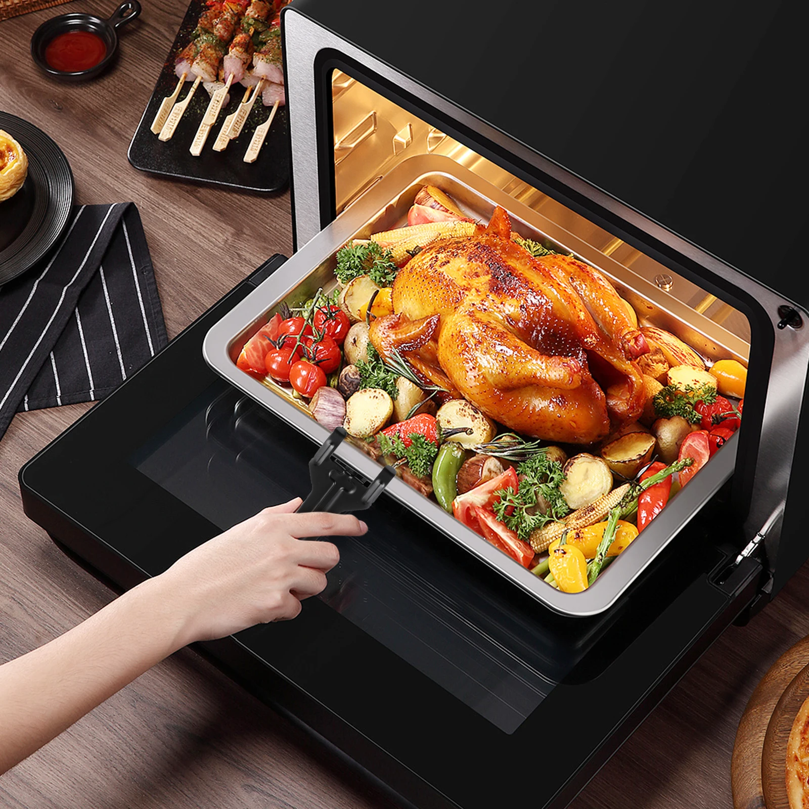 1pc Adaptable Oven Tray Clip Gripper Long Handle Anti-Scald Pan Holder Kitchen Baking Pizza Dishes Nonslip Household Plate Clamp
1pc Adaptable Oven Tray Clip Gripper Long Handle Anti-Scald Pan Holder Kitchen Baking Pizza Dishes Nonslip Household Plate Clamp