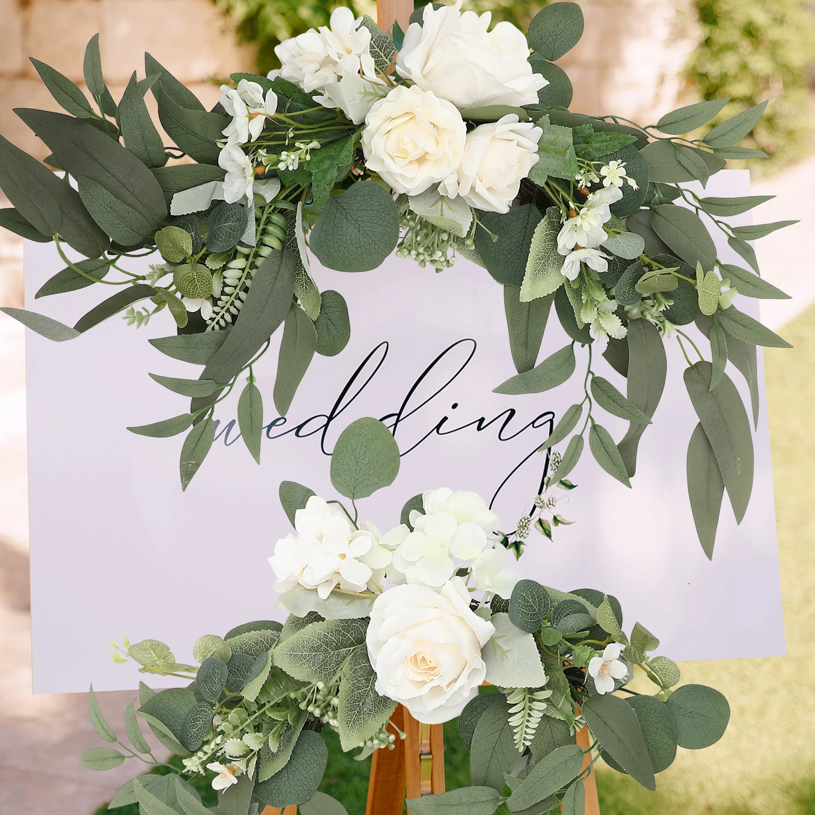 Artificial Rose Water Sign Decor White Cloth Flowers for Wedding Arch Indicator Simple DIY Floral Garland Rustic Artificial
Artificial Rose Water Sign Decor White Cloth Flowers for Wedding Arch Indicator Simple DIY Floral Garland Rustic Artificial