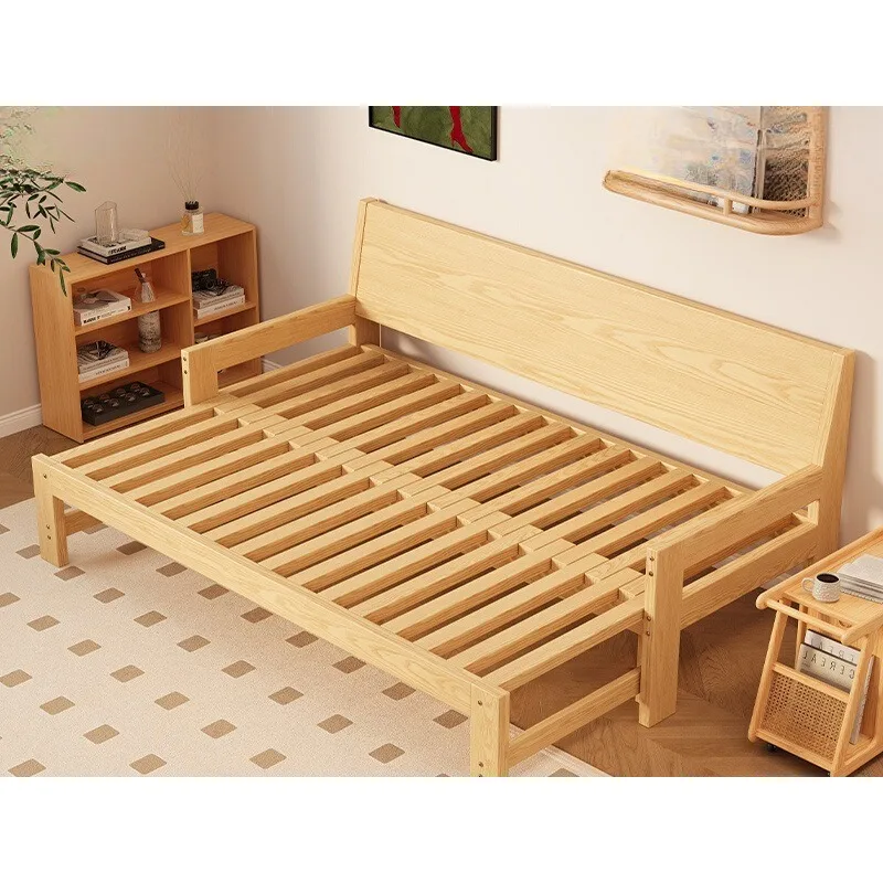 Solid wood sofa bed multi-functional folding bed living room broaching bed small apartment
Solid wood sofa bed multi-functional folding bed living room broaching bed small apartment