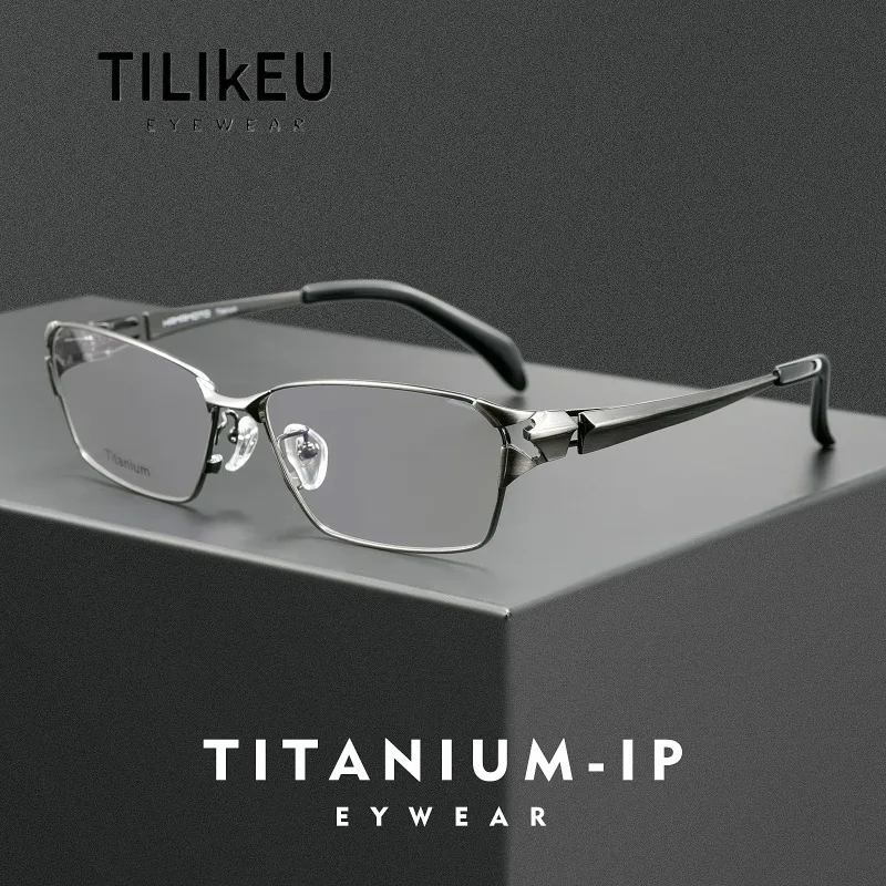 Futuristic Tech-Inspired Pure Titanium Eyeglasses Frames for Men Designer Wide-Fit Wraparound Comfort Temples Full Frame Eyewear
Futuristic Tech-Inspired Pure Titanium Eyeglasses Frames for Men Designer Wide-Fit Wraparound Comfort Temples Full Frame Eyewear