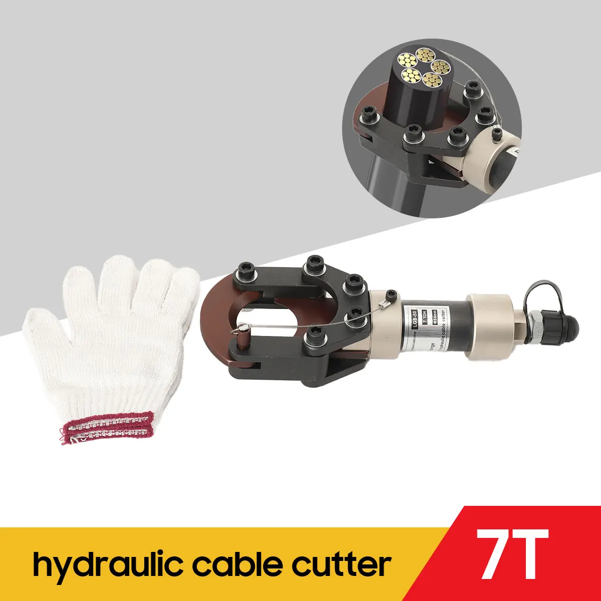 Гидравлические ножницы для кабеля Кабельный резак с храповым механизмом для медно-алюминиевого кабеля Ножницы для меди 50 мм 90 кН
Гидравлические ножницы для кабеля Кабельный резак с храповым механизмом для медно-алюминиевого кабеля Ножницы для меди 50 мм 90 кН