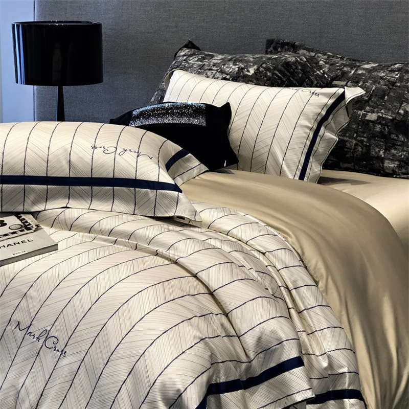 Customizable Tencel pure cotton four-piece set 2025 new silky slippery nude bed sheet quilt cover
Customizable Tencel pure cotton four-piece set 2025 new silky slippery nude bed sheet quilt cover