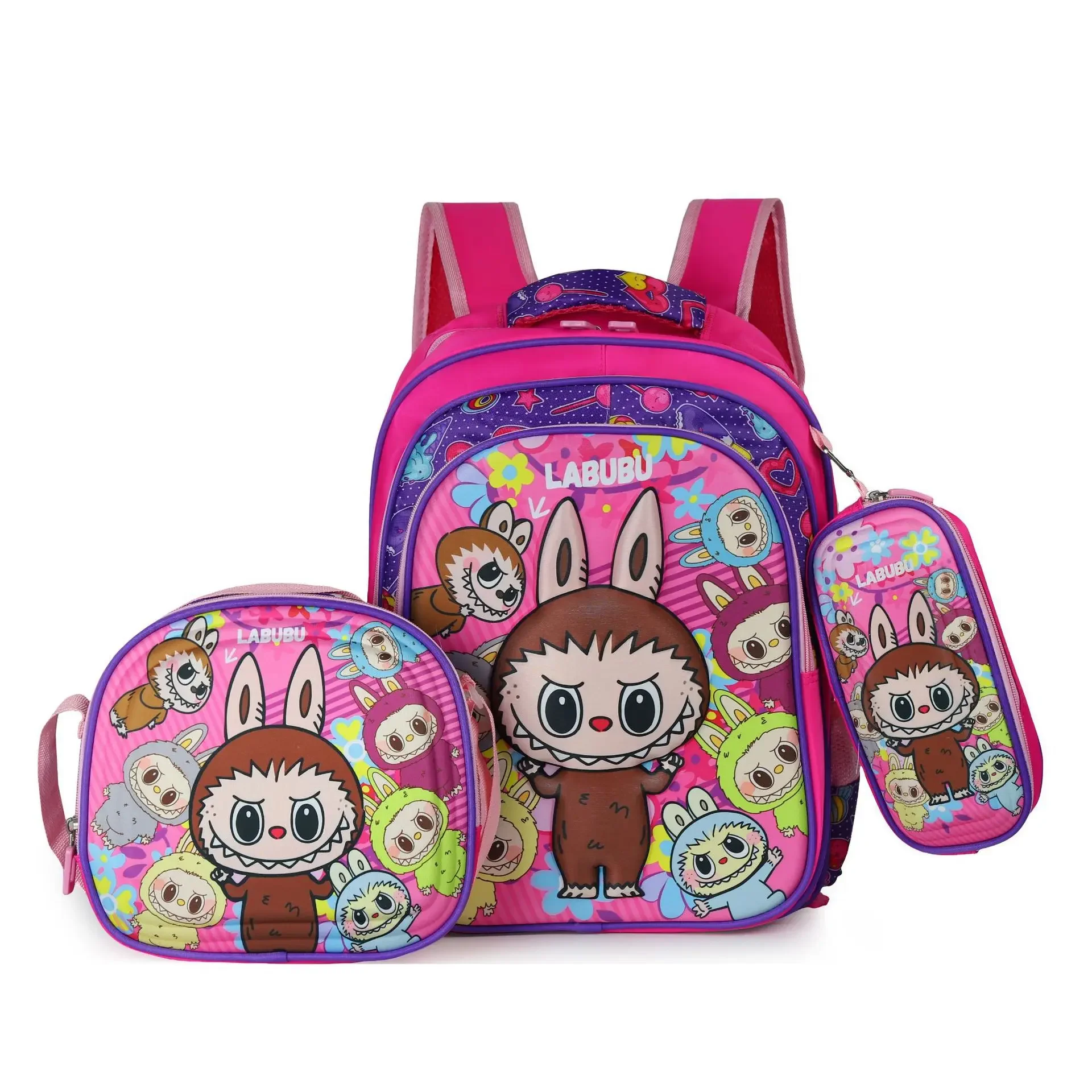 3PCS LABUBU cartoon children backpack shoulder bag schoolbag for students boys girls messenger Lunch Box Bag pencil case
3PCS LABUBU cartoon children backpack shoulder bag schoolbag for students boys girls messenger Lunch Box Bag pencil case
