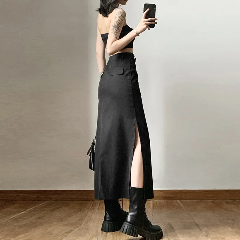 European and American style winter new women's commuting solid color slim high waist street fashion slit sexy skirt
European and American style winter new women's commuting solid color slim high waist street fashion slit sexy skirt