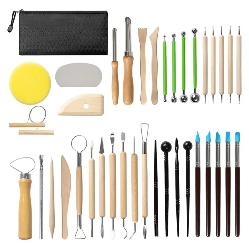 LLCS-Clay Tools Kit Clay Sculpting Tool Kit Sculpting Tool Kit 38Pcs Air Dry Clay Tools
LLCS-Clay Tools Kit Clay Sculpting Tool Kit Sculpting Tool Kit 38Pcs Air Dry Clay Tools