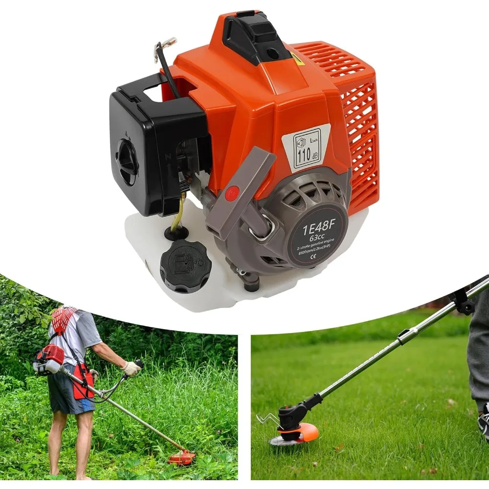 Gasoline Engine, 63CC 2-Stroke 3HP Gasoline Power Engine, Single Cylinder Air-Cooled Gasoline Engine for Lawn and Garden
Gasoline Engine, 63CC 2-Stroke 3HP Gasoline Power Engine, Single Cylinder Air-Cooled Gasoline Engine for Lawn and Garden