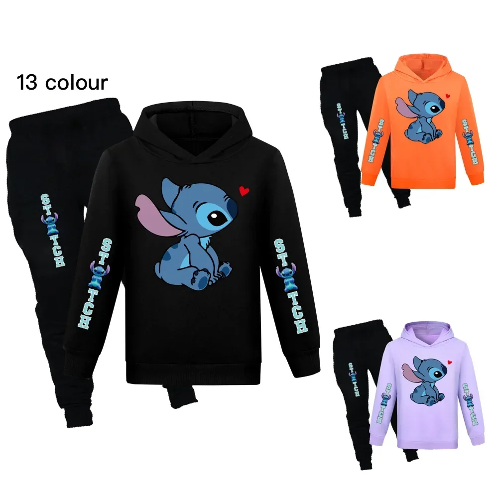 Disney Children's Cartoon Stitch Boys and Girls Hooded Sweatshirt + Casual Pants Fashionable and Versatile Suit
Disney Children's Cartoon Stitch Boys and Girls Hooded Sweatshirt + Casual Pants Fashionable and Versatile Suit