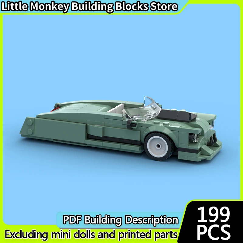 City Car Model MOC Building Bricks Green Retro Convertible Car Modular Technology Gifts Holiday Assemble Children Toys Suit
City Car Model MOC Building Bricks Green Retro Convertible Car Modular Technology Gifts Holiday Assemble Children Toys Suit