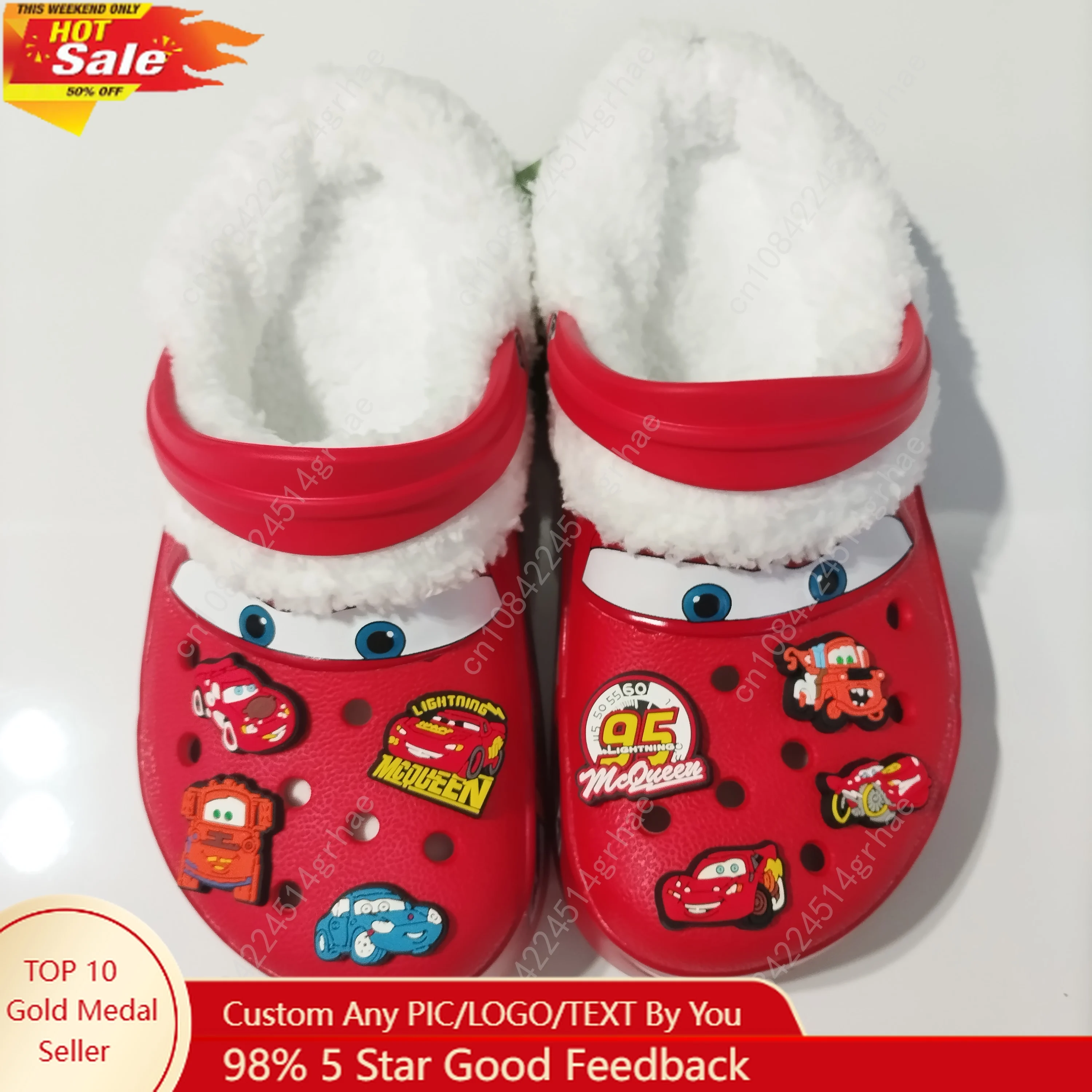 Mcqueens Pixar Hole Sandals Anime Cartoon Waterproof Add Plush Slippers Outdoor Sand Sandals Casual Adult With Shoel Flower
Mcqueens Pixar Hole Sandals Anime Cartoon Waterproof Add Plush Slippers Outdoor Sand Sandals Casual Adult With Shoel Flower