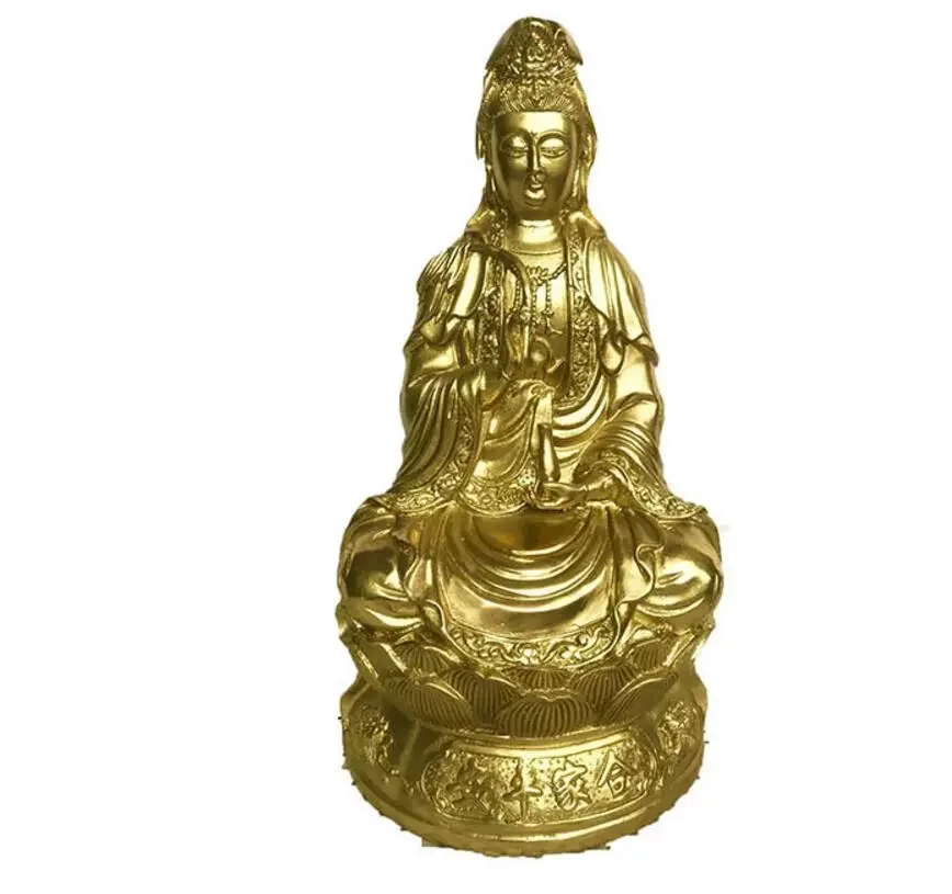 Copper Statue Pure copper Guanyin ornaments, home furnishings, Buddha Hall, willow vase, Guanyin Buddha statue, copper Guanyin o
Copper Statue Pure copper Guanyin ornaments, home furnishings, Buddha Hall, willow vase, Guanyin Buddha statue, copper Guanyin o