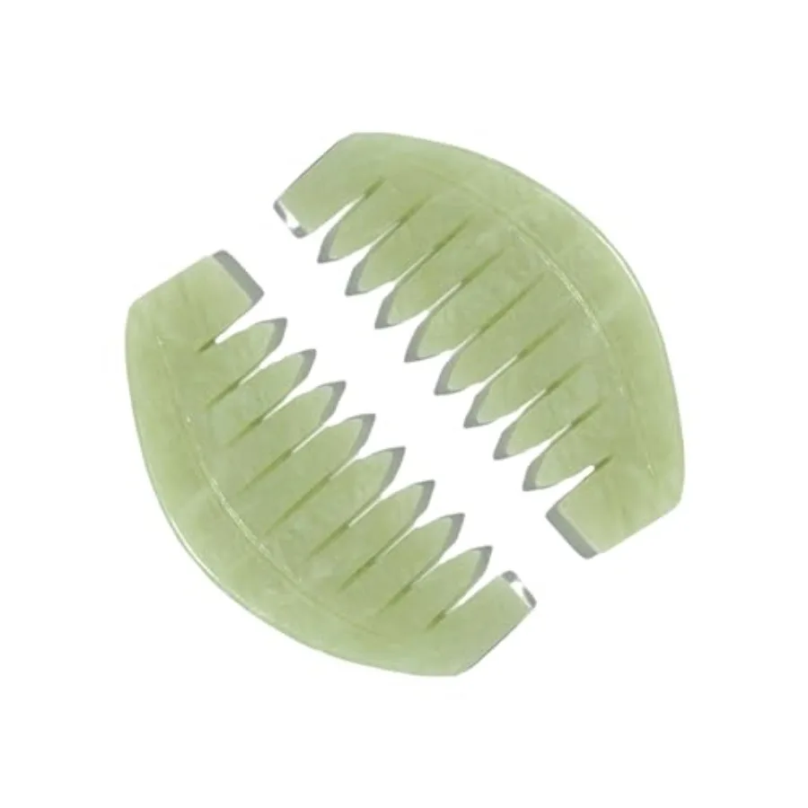 Natural Jade Head Massager, 2 Pcs Multi-Functional Massager for Head Caring and Acupoint Treatment, Guasha Scraping Scalp Comb
Natural Jade Head Massager, 2 Pcs Multi-Functional Massager for Head Caring and Acupoint Treatment, Guasha Scraping Scalp Comb