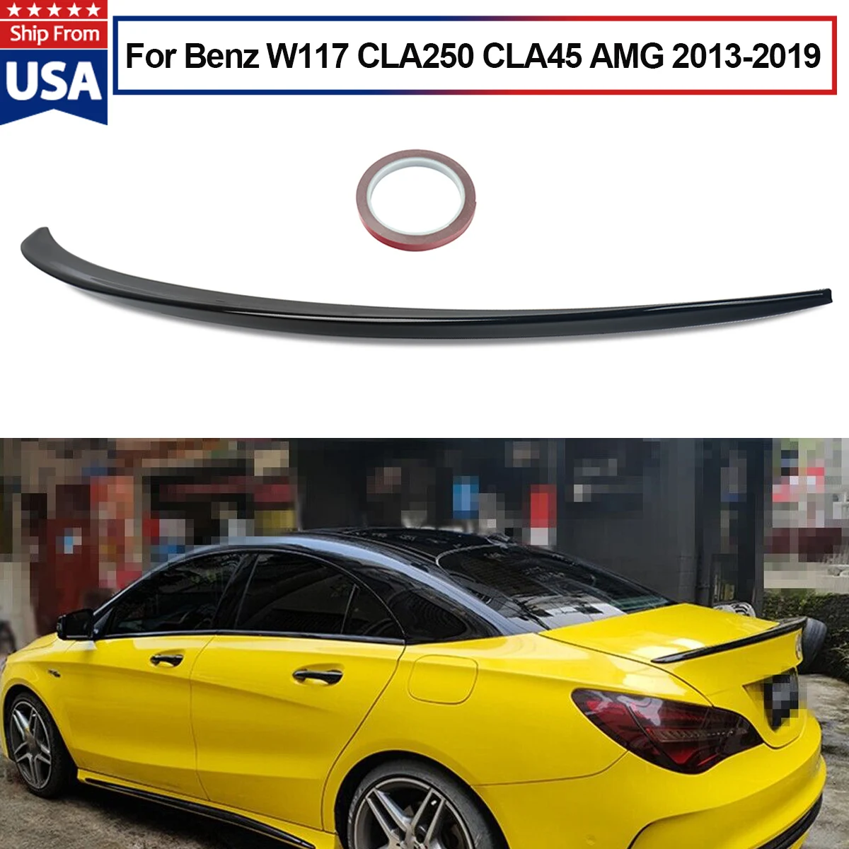 Rear Spoiler For Mercedes Benz CLA Class W117 C117 CLA200 CLA250 2013-2018 AMG Style Wing Trunk Black Lip Exterior Part
Rear Spoiler For Mercedes Benz CLA Class W117 C117 CLA200 CLA250 2013-2018 AMG Style Wing Trunk Black Lip Exterior Part