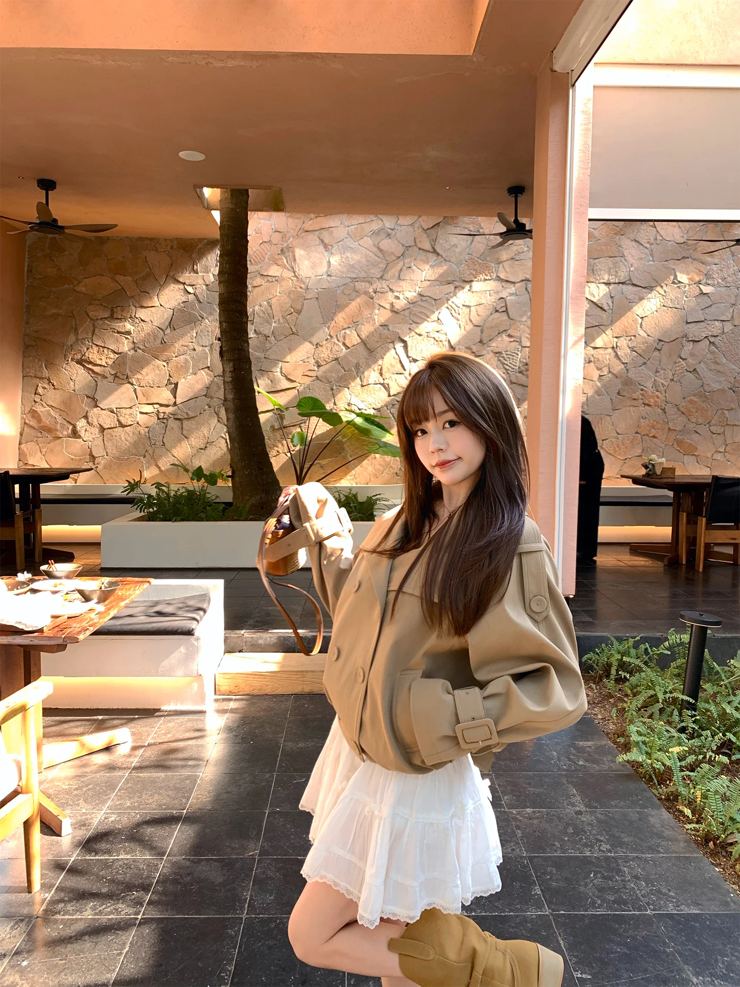 Xiji Short Style Women's Coat Casual Spring Fashion Advanced Feelings Double Breasted Long Sleeve Polyester Jacket
Xiji Short Style Women's Coat Casual Spring Fashion Advanced Feelings Double Breasted Long Sleeve Polyester Jacket