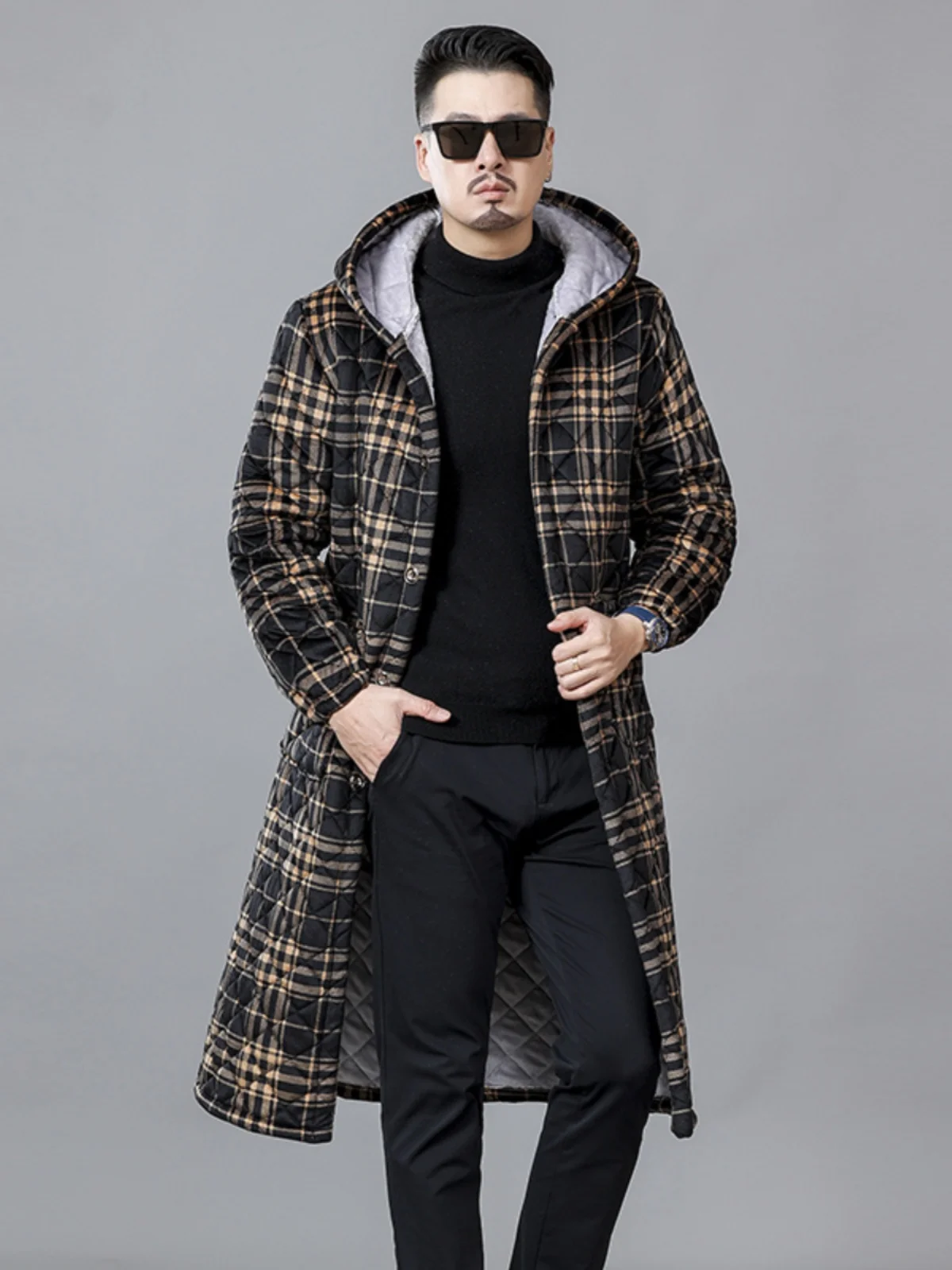 Thiened Fce Men's Cotton Jaet Warm Busin Casual Long Coat Home Clothes Workwear Apron Plaid Large Size Home Clothes
Thiened Fce Men's Cotton Jaet Warm Busin Casual Long Coat Home Clothes Workwear Apron Plaid Large Size Home Clothes