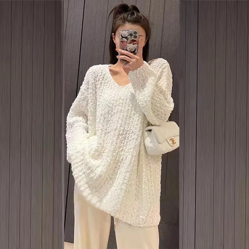 Chic Sexy Ombre Aosphere Knitwear V-ne Lazy Sle Faionable Sweater Casual Sle Regular Fit Spring Autumn Women's Top
Chic Sexy Ombre Aosphere Knitwear V-ne Lazy Sle Faionable Sweater Casual Sle Regular Fit Spring Autumn Women's Top