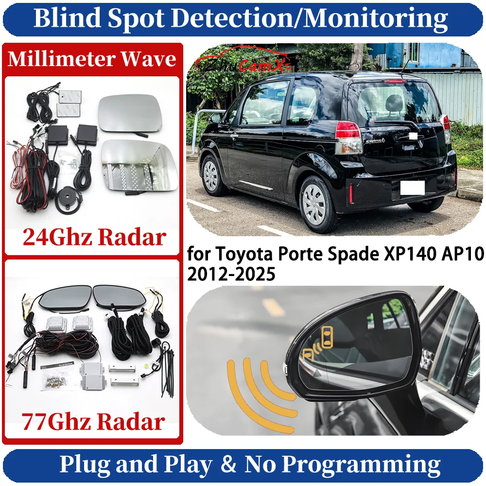 Blind Spot Monitoring/Detection System for Toyota Porte Spade XP140 AP10 2012-2025 Night Driving Side Lane Change Safe Assist
Blind Spot Monitoring/Detection System for Toyota Porte Spade XP140 AP10 2012-2025 Night Driving Side Lane Change Safe Assist