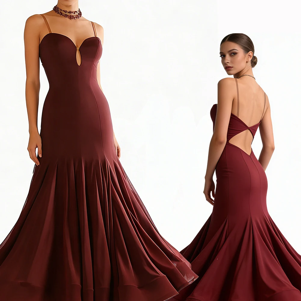 Performance Costume Party Jujube Ballroom Practice Long Sleeve Standard Dress Backless Waltz Sleeveless Competition Dress
Performance Costume Party Jujube Ballroom Practice Long Sleeve Standard Dress Backless Waltz Sleeveless Competition Dress