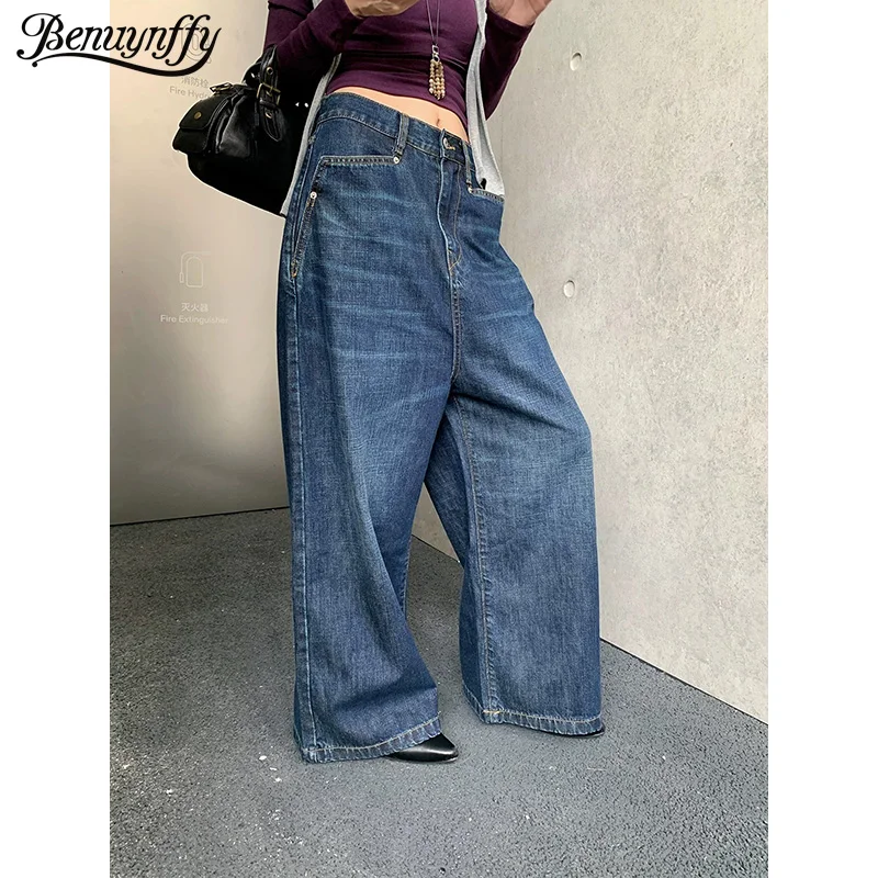 Женские широкие джинсы Benuynffy с карманами в стиле пэчворк, осень-зима 2021, уличная мода, винтажные потертые джинсовые брюки большого размера
Женские широкие джинсы Benuynffy с карманами в стиле пэчворк, осень-зима 2021, уличная мода, винтажные потертые джинсовые брюки большого размера