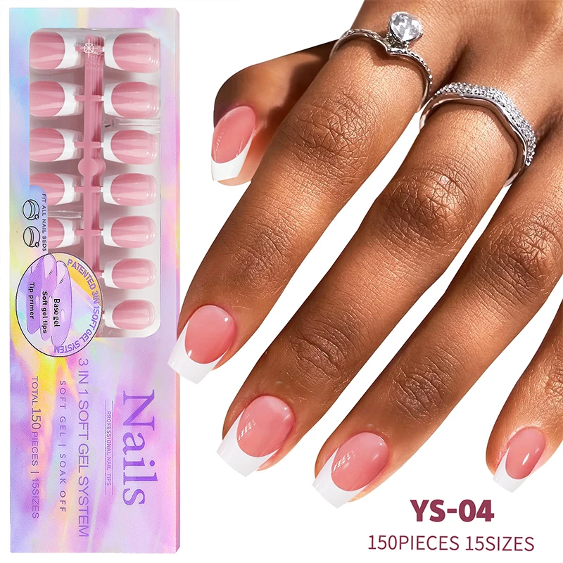 120pcs/box French False Nails Clear White Pink Color Press On Almond Pointed Nail Wearable Removable Faux Fake Nails Extension T
120pcs/box French False Nails Clear White Pink Color Press On Almond Pointed Nail Wearable Removable Faux Fake Nails Extension T