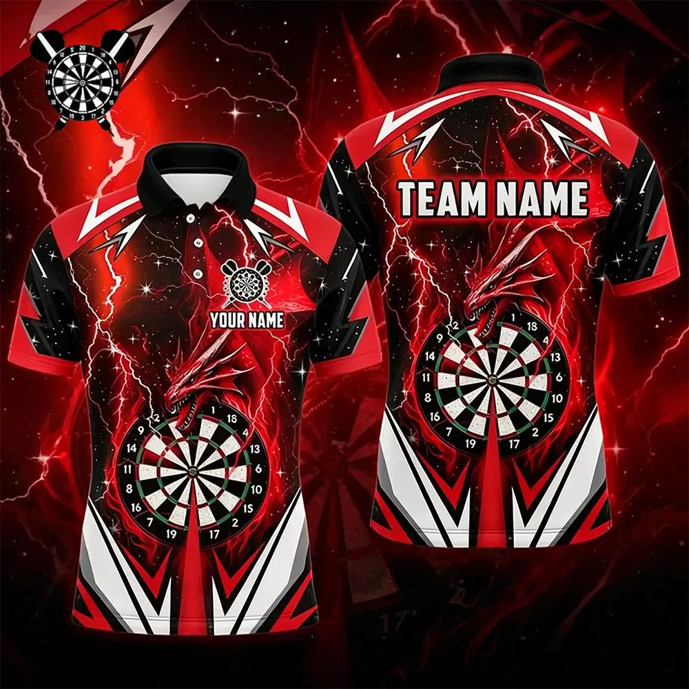 2026 New Custom Name Team Name Darts Polo Shirt Red Fire Dragon Darts Training Jersey All Over Print Quick Dry Sports Golf Tops
2026 New Custom Name Team Name Darts Polo Shirt Red Fire Dragon Darts Training Jersey All Over Print Quick Dry Sports Golf Tops