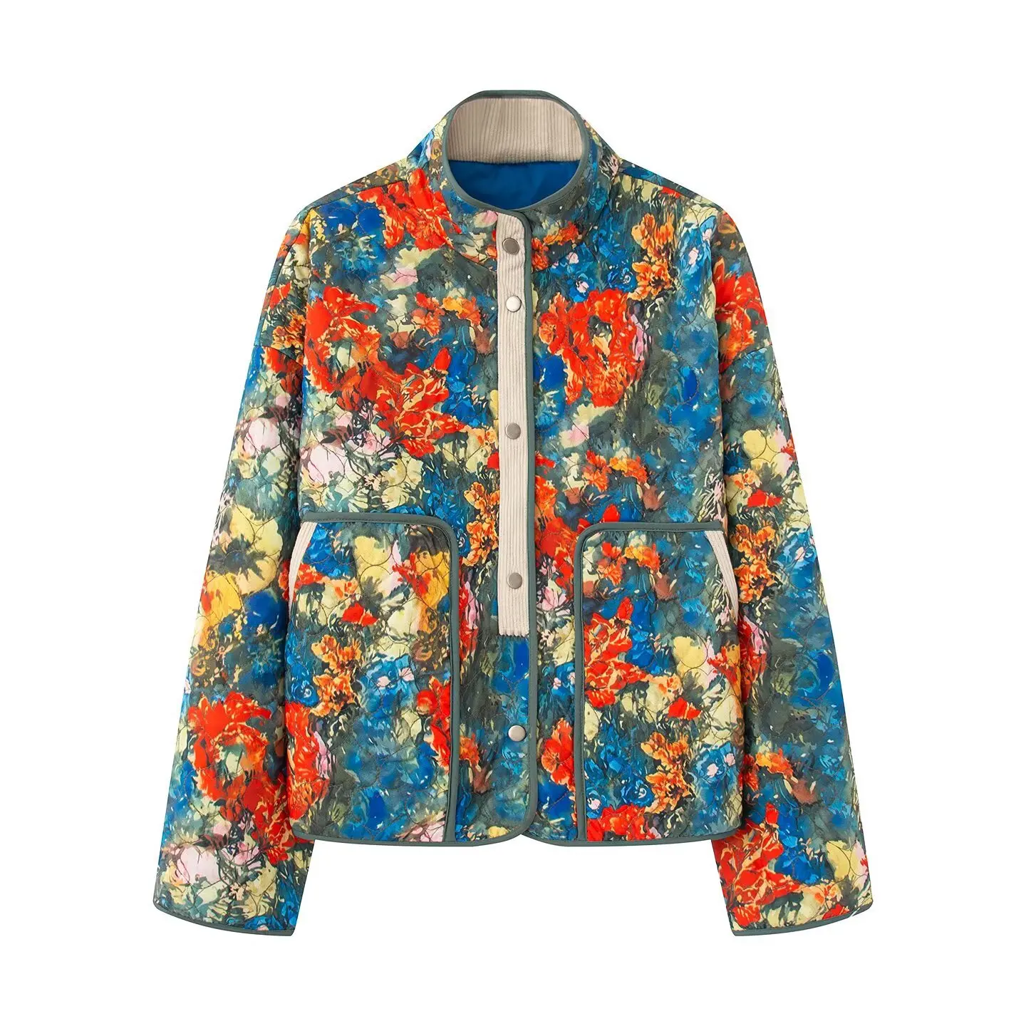 New Autumn/Winter Fashion Casual Long Sleeve Stand-up Collar Single Breasted Pockets Print Floral Loose Fit Coat For Women
New Autumn/Winter Fashion Casual Long Sleeve Stand-up Collar Single Breasted Pockets Print Floral Loose Fit Coat For Women