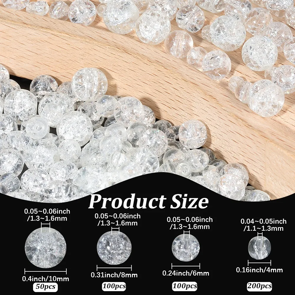 450Pcs 4 Styles Spray Painted Glass Beads Round Clear 4~10mm Hole: 1.1~1.6m
450Pcs 4 Styles Spray Painted Glass Beads Round Clear 4~10mm Hole: 1.1~1.6m