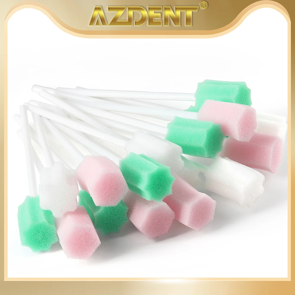 AZDENT 20/50Pcs Disposable Oral Care Sponge Swabs Multi-function Oral Stick Single Use Cleaning Accessories Professional Dentist
AZDENT 20/50Pcs Disposable Oral Care Sponge Swabs Multi-function Oral Stick Single Use Cleaning Accessories Professional Dentist